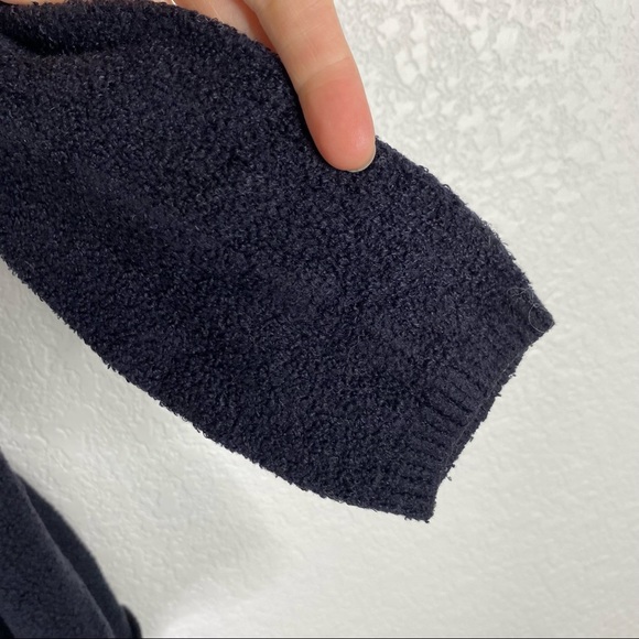 Barefoot Dreams Black Cozy Chic Lite Calypso Wrap Cardigan Sweater - Picture 5 of 7